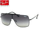 Ray-Ban レイバン サングラス RB3697 002/11 135サイズ WINGSII ウイングス2 1枚レンズ ワンシールド グラデーション 黒 ブラック かっこいい 度数付き対応 メンズ レディース(4)