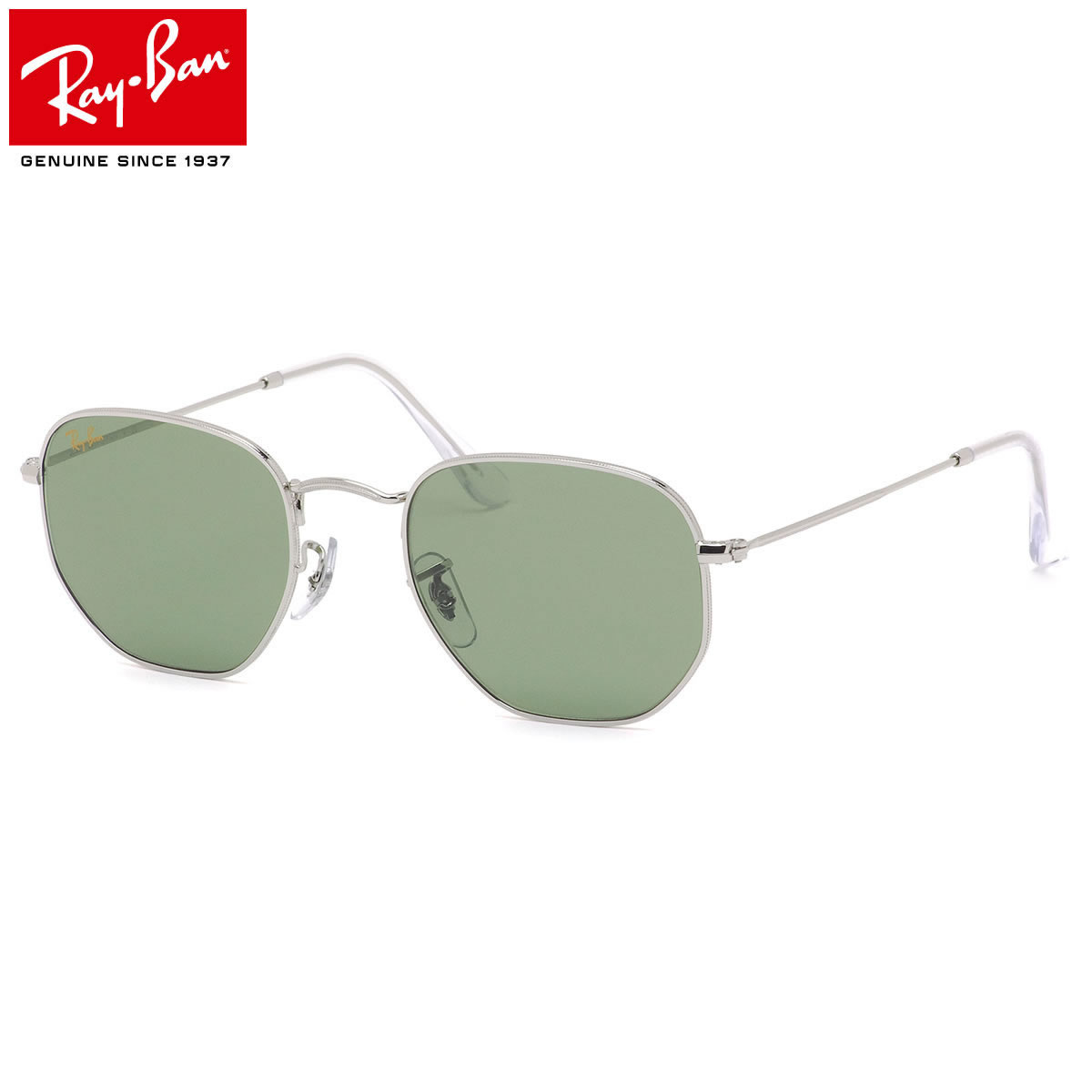 レイバン Ray-Ban サングラス RB3548 91984E 48サイズ 51サイズ 54サイズ HEXAGONAL ヘキサゴナル ヘキサゴン 9198/4E ゴールドロゴ おしゃれ Made in Italy イタリー 度数付き対応 メンズ レディース