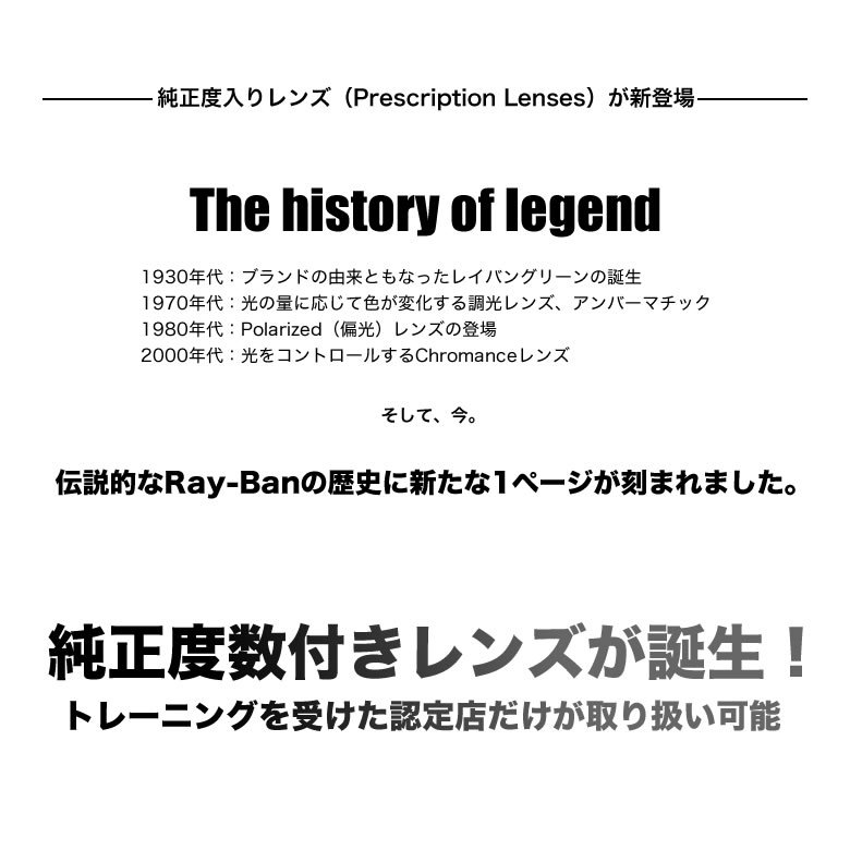 レイバン純正カスタムオーダーレンズ付価格 レイ...の紹介画像3