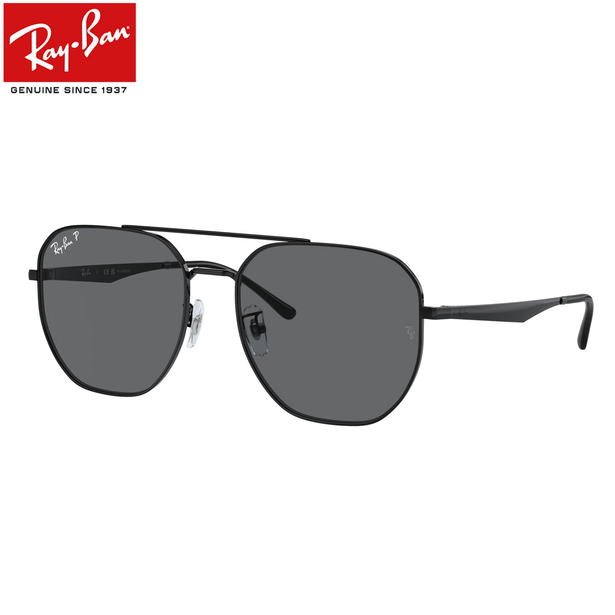 レイバン RB3724D 002/81 59 サングラス Ray-Ban ツーブリッジ 偏光レンズ 偏光サングラス 度数付き対応 メンズ レディース