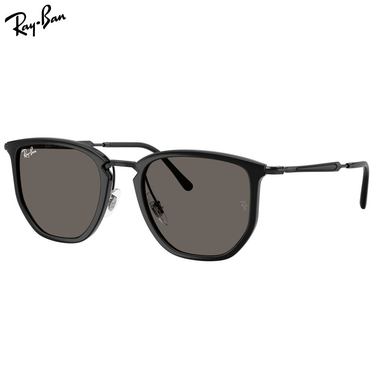 樂天商城 - レイバン RB4451 601/B1 53 サングラス Ray-Ban コンビネーション 細め 黒 度数付き対応 メンズ レディース