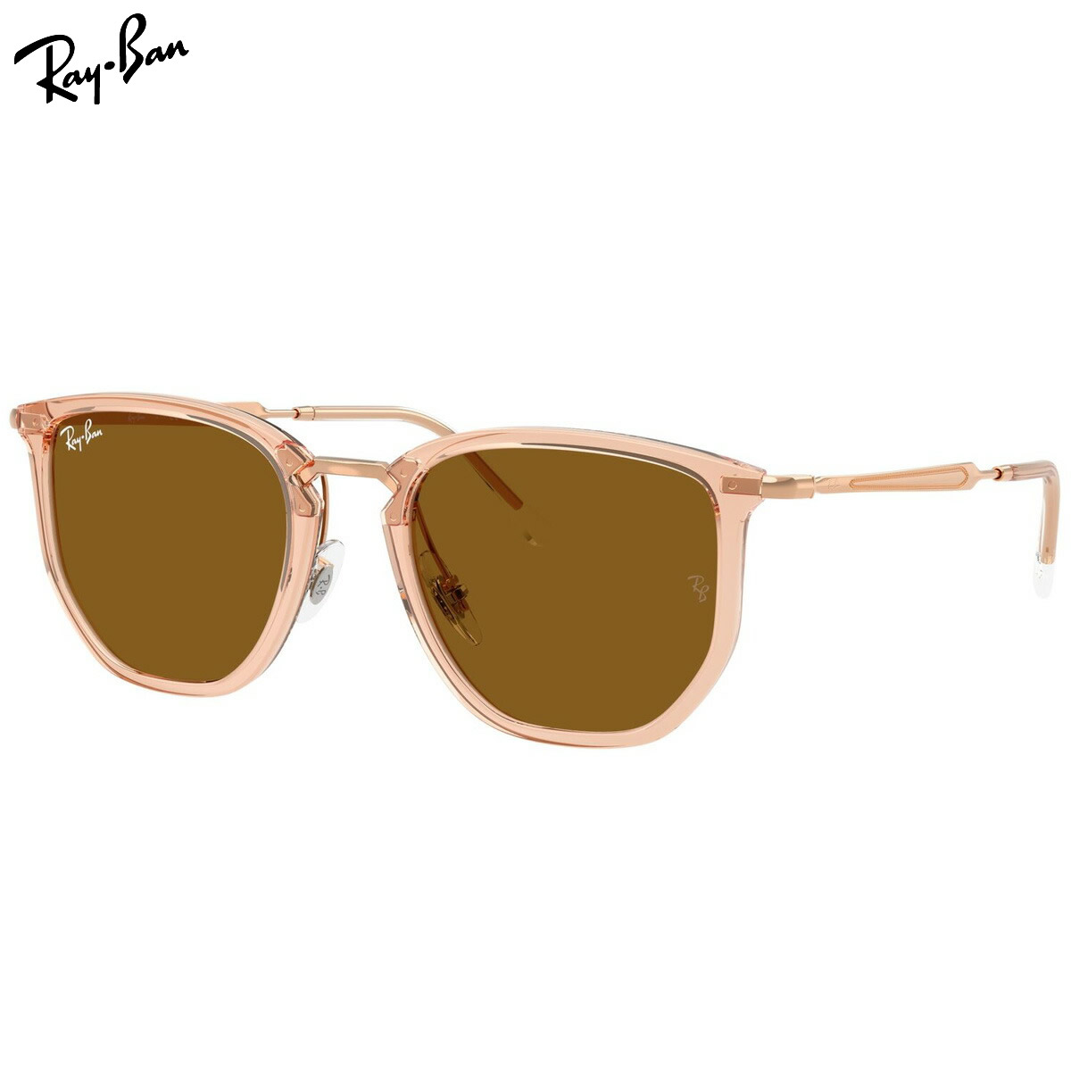 樂天商城 - レイバン RB4451 680133 50 サングラス Ray-Ban コンビネーション 細め クリアベージュ 度数付き対応 メンズ レディース