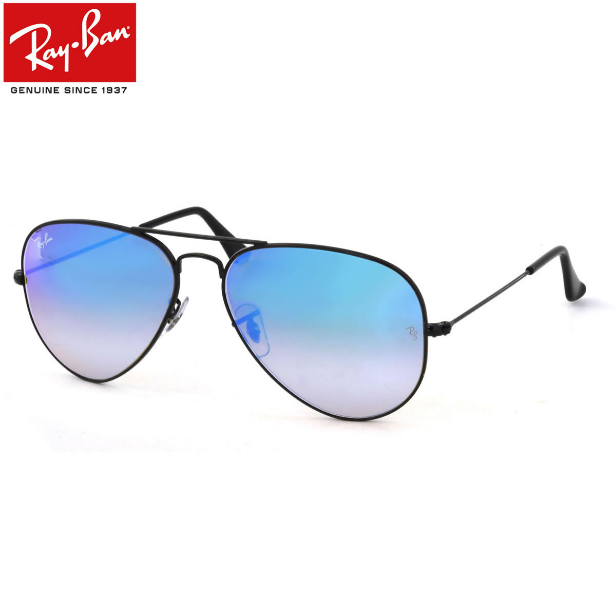 レイバン サングラス ミラー アビエーター Ray-Ban RB3025 002/4O 58サイズ レイバン RAYBAN AVIATOR FLASH LENSES GRADIENT 0024O LARGE METAL ラージメタル ツーブリッジ ダブルブリッジ ティアドロップ ミラー ブルーレンズ ICONS アイコン メンズ レディース