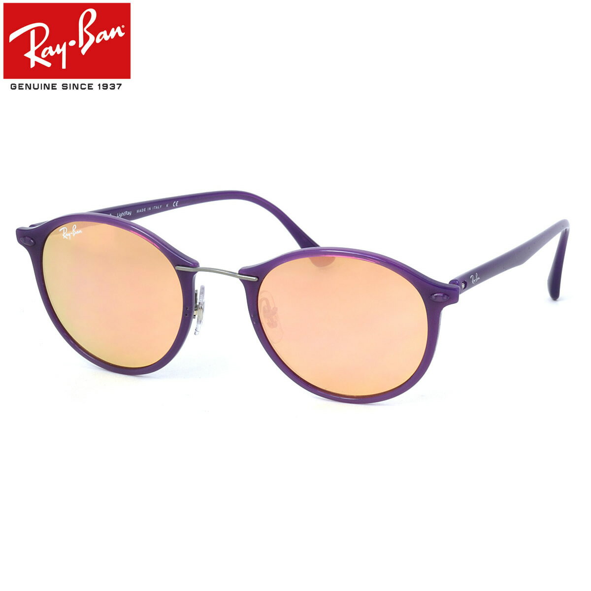 レイバン サングラス Ray-Ban RB4242 60342Y 49サイズ TECH LIGHT RAY テック ライトレイ レディースモデル RayBan FLASH LENSES 6034/2Y ROUND ラウンド 丸メガネ ミラー