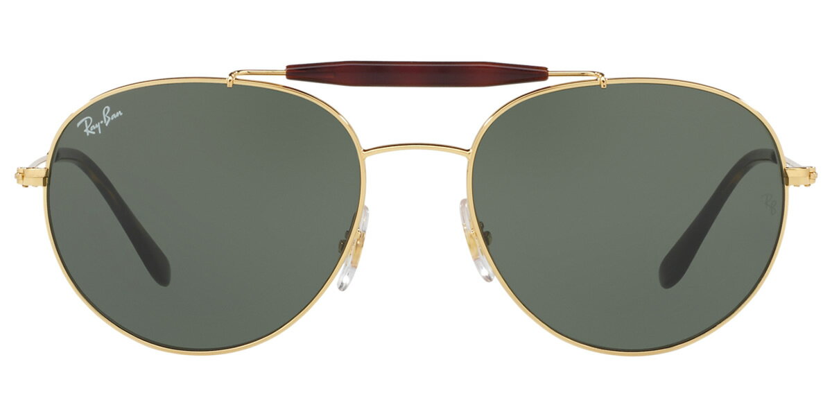 レイバン サングラス Ray-Ban RB3540 001 53サイズ レイバン RAYBAN OUTDOORSMAN アウトドアーズマン ツーブリッジ ダブルブリッジ ROUND ラウンド ボストン 丸メガネ べっ甲 べっこう メンズ レディース