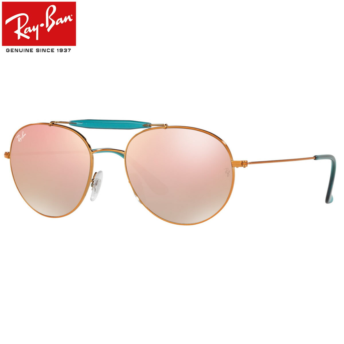 レイバン サングラス ミラー Ray-Ban RB3540 198/7Y 53サイズ レイバン RAYBAN 1987Y OUTDOORSMAN アウトドアーズマン ツーブリッジ ダブルブリッジ ROUND ラウンド ボストン 丸メガネ ミラー 度数付き対応 メンズ レディース