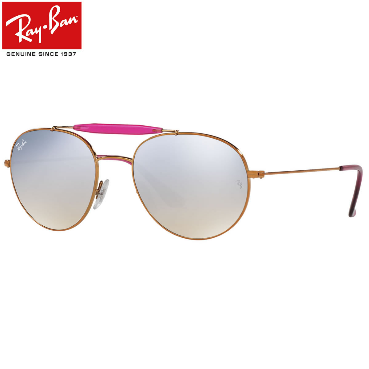レイバン サングラス ミラー Ray-Ban RB3540 198/9U 56サイズ レイバン RAYBAN 1989U OUTDOORSMAN アウトドアーズマン ツーブリッジ ダブルブリッジ ROUND ラウンド ボストン 丸メガネ ミラー 度数付き対応 メンズ レディース