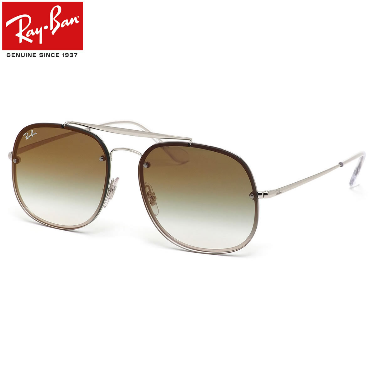 Ray-Ban レイバン サングラス RB3583N 003/W0 58サイズ HIGHSTREET BLAZE THE GENERAL ハイストリート ブレイズ ザ ジェネラル ダブルブリッジ トレンド ミラー フラットレンズ レイバン RayBan 度数付き対応 メンズ レディース ツーポイント