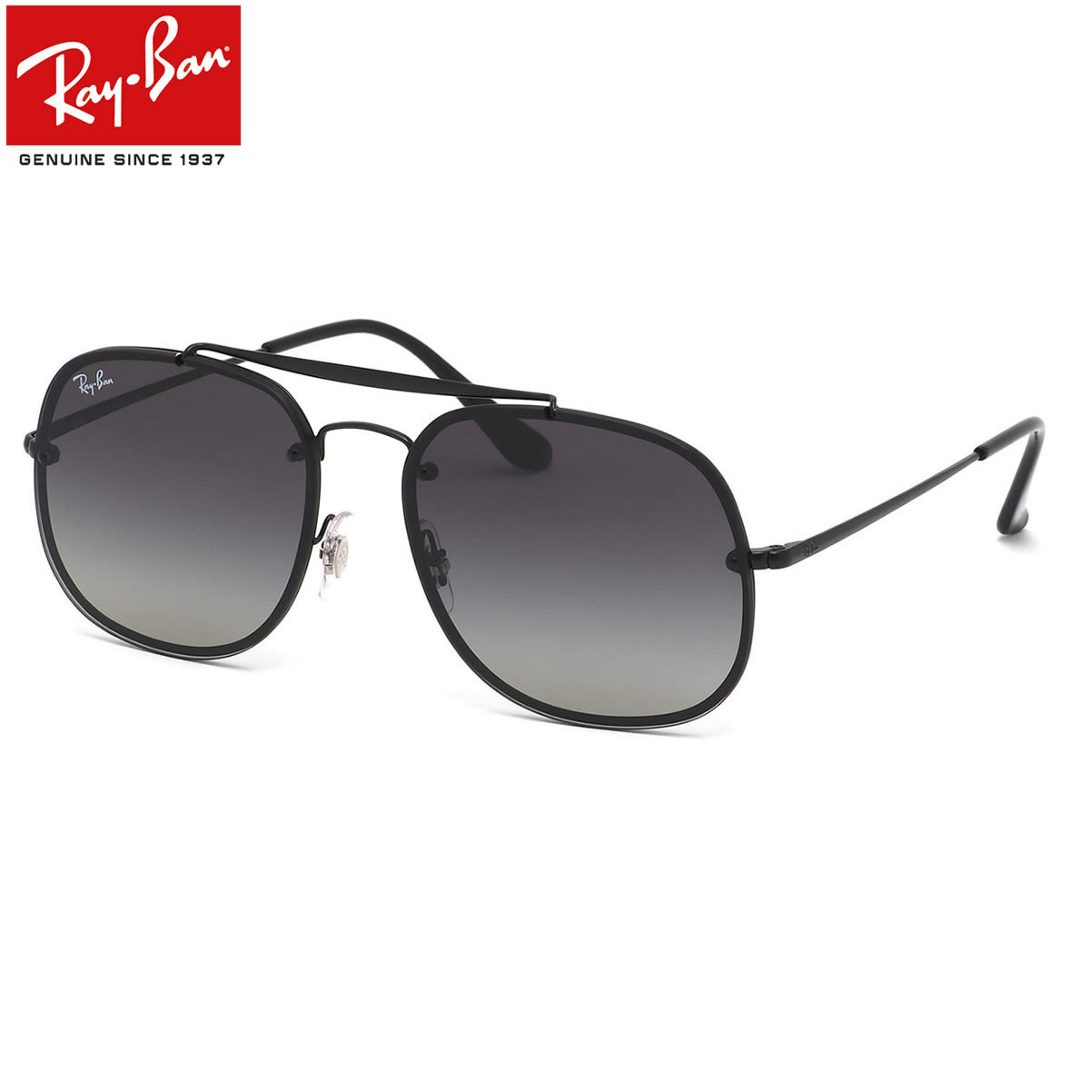 Ray-Ban レイバン サングラス RB3583N 153/11 58サイズ HIGHSTREET BLAZE THE GENERAL ハイストリート ブレイズ ザ ジェネラル ダブルブリッジ トレンド フラットレンズ レイバン RayBan 度数付き対応 メンズ レディース ツーポイント 1