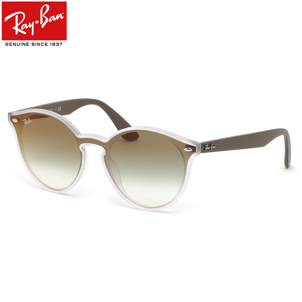 レイバン レイバン サングラス Ray-Ban RB4380NF 6358W0 139サイズ HIGHSTREET BLAZE ハイストリート ブレイズ レディースモデル RayBan 1枚レンズ フルフィット グリーン