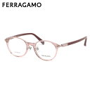 フェラガモ SF3005LB 610 48 メガネ FERRAGAMO 小さめ クリア ピンク ローズ ワインレッド MADE IN JAPAN 国産 日本製 ...