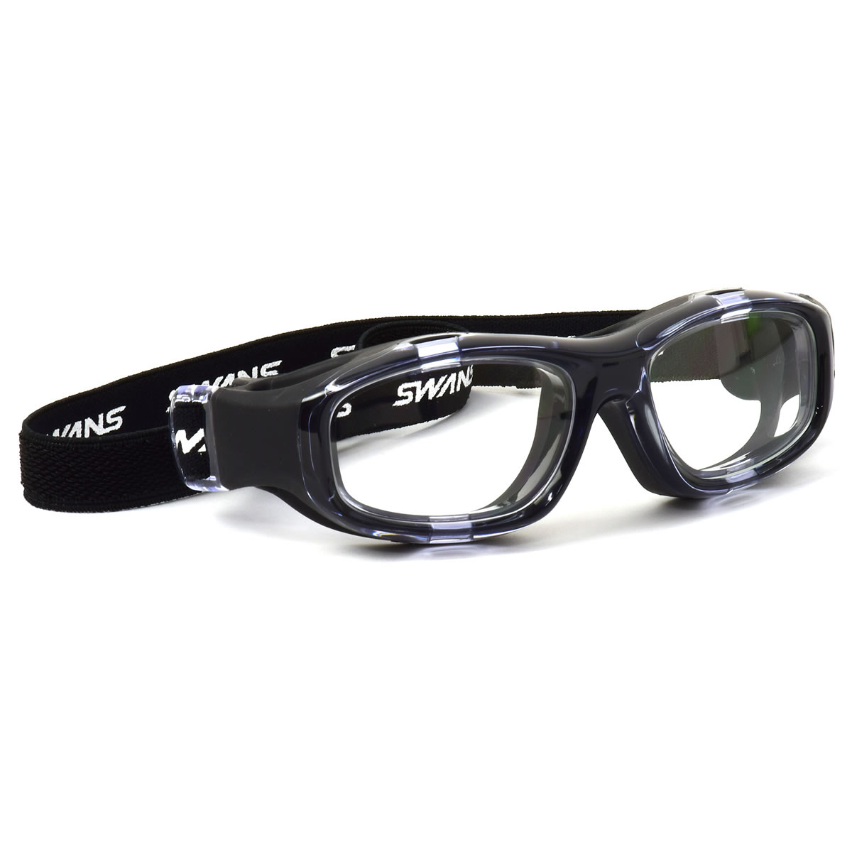 SWANS スワンズ EYE GUARD アイガード キッズ用メガネ GDS-001 CLBK 50サイズ 日本製 キッズ 子供用 子ども スポーツ 安全 保護 ゴーグル 小学生 中学生 小顔 スポーツメガネ スポーツゴーグル ポリカーボネート 抗菌 野球 サッカー SWANS 子供用 キッズ用
