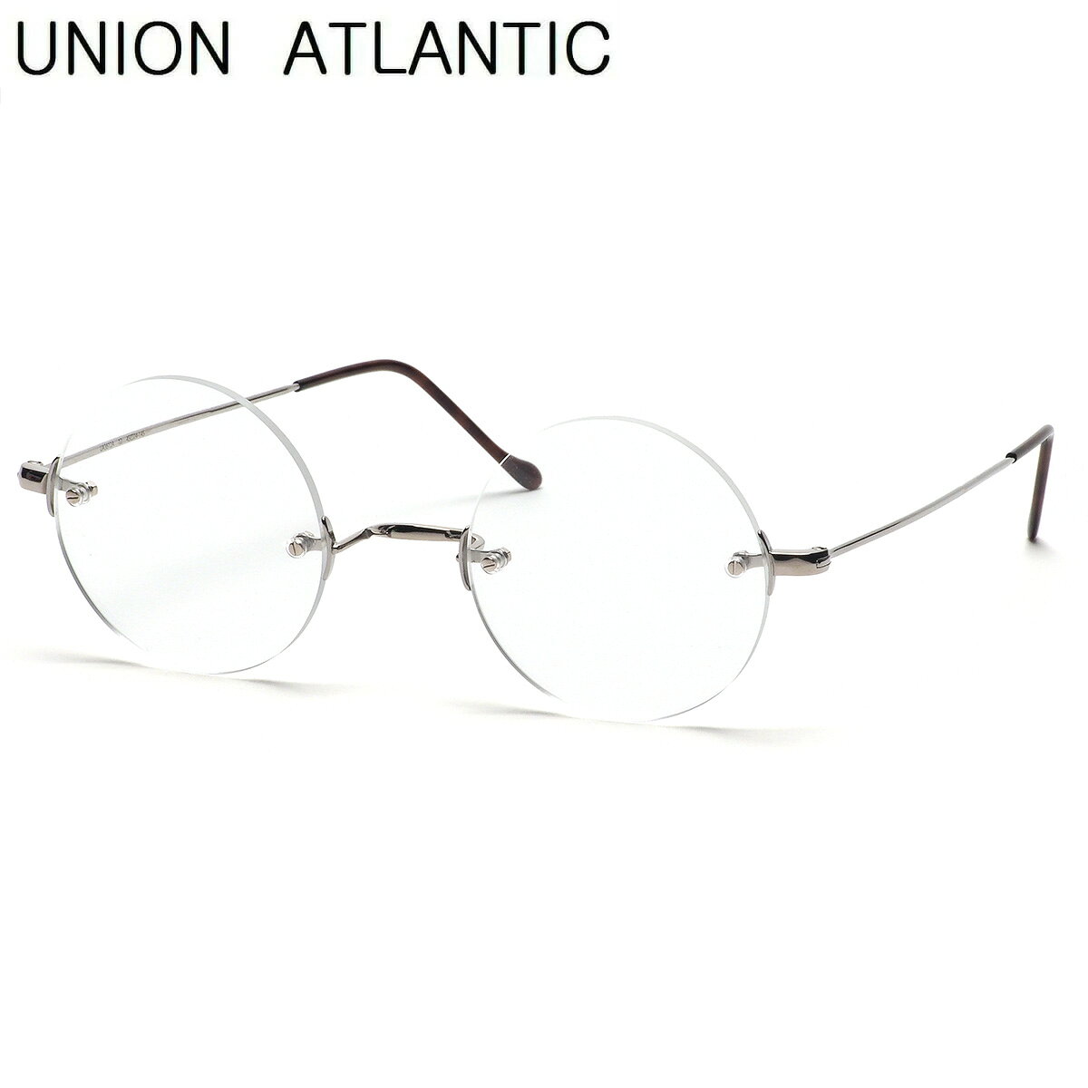 ユニオンアトランティック UNION ATLANTIC メガネ UA3612A 12 45サイズ 日本製 アジアンフィット 丸メガネ UNIONATLANTIC メンズ レディース ツーポイント リムレス
