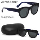 ヴィクター&ロルフ VIKTOR & ROLF サングラス 71-0127 01 50サイズ ラウンド レトロ モダン バイカラー ラグジュアリー クラシック ...