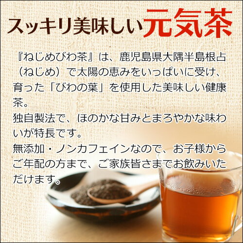 楽天市場 予告 ポイント2倍 3 4 18 00スタート 正規品 十津川農場 ねじめびわ茶 お試しサイズ 10包 トータルヘルスデザイン