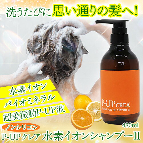 P-UP クレア 水素イオンシャンプーII 480ml thd-10004376 トータルヘルスデザイン サンプル画像2