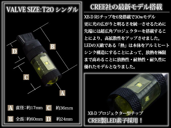 CREE�� XB-D LED 30W T20 ���󥰥�� ����С� �����󥫡� ñ�� 1�� �ڥ֥졼�� �����󥫡� �Хå����� ���� �饤�� �򴹵� �Х�� LED�Х�� CREE��