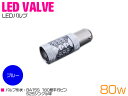 CREE製 LED S25/BA15S 平行ピン180度 80W ブルー 12V/24V 青 ブルー 単品 1個 【テール テールランプ テールライト ストップ...