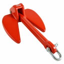 『12LBS』大好評! 傷や錆に強い! PVCアンカー レッド 5.5Kg 5.5キロ 赤 アンカー ジェットスキーにオススメ! シャクル 小型船舶 錘 碇