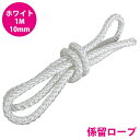 1m 〜 切り売り 8打 10mm 係留ロープ フェンダーロープ ダブルブレイド 白/ホワイト マリンロープ 船 係船 ロープ 10ミリ