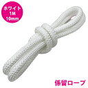 1m 〜 切り売り 16打 10mm 係留ロープ フェンダーロープ ダブルブレイド 白/ホワイト マリンロープ 船 係船 ロープ 10ミリ