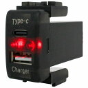 ニッサンA エルグランド E52 H22.8〜現在 LED/ホワイト USB Type-C タイプC ポート 充電 QC3.0 12V パネル スイッチホールカバー(2)