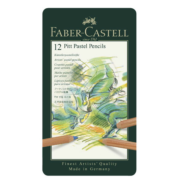 【最大2000円OFFクーポン 5/9 20:00～5/16 1:59】ファーバーカステル PITTパステル鉛筆 色鉛筆 112112 FABER CASTELL プロ 塗り絵 筆記用具 12色 2