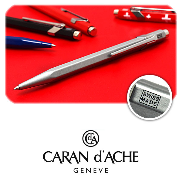 【CARAN d’ACHE】カランダッシュ 849 ボールペン 油性 シルバー NF0849-005 【メール便可能】