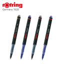 ロットリング ローラーポイント/ローラーボール マーカー・サインペン ブラック 0.5mm/ブラック 0.7mm/ブルー 0.5mm/ブルー 0.7mm RR-...