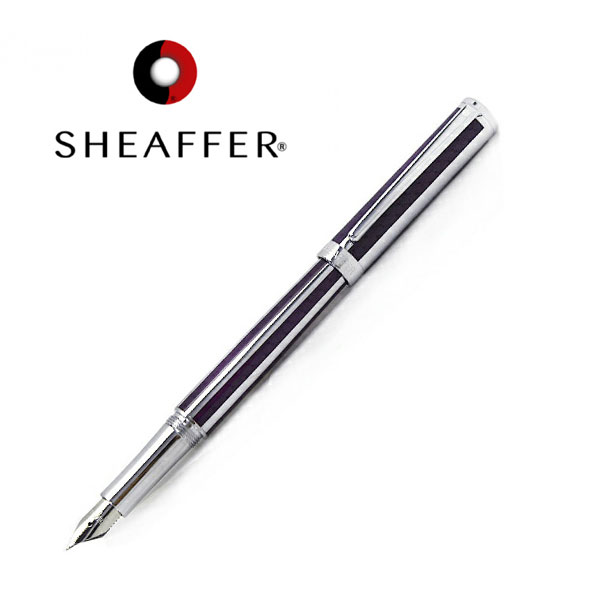 樂天商城 - 【SHEAFFER】シェーファー INTENSITY インテンシティ 万年筆 スチールペン先 ペン先F〜M バイオレットストライプ ITS9232PN 【メール便可能】【メール便の場合商品ボックス付属なし】