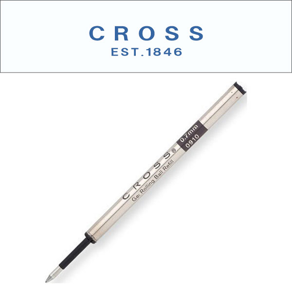 【CROSS】クロス 消耗品 ローラーボール替え芯（スリムジェルインク） ブラック/ブルー CROSS8910【メール便可能】