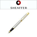 【最大2000円OFFクーポン 4/14 20:00～4/17 9:59】シェーファー sheaffer300 シェーファー300 万年筆 スチールペン先 ペン先F～M ブラッシュトクロームGT SGC9327PN 【メール便の場合商品ボックス付属なし】