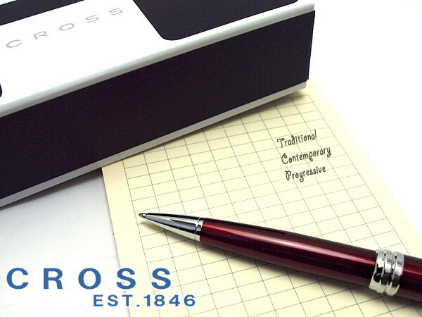 CROSS ボールペン 【CROSS】クロス CROSS BAILEY クロス ベイリー ボールペン 油性 レッド AT0452-8 【メール便可能】【メール便の場合商品ボックス付属なし】