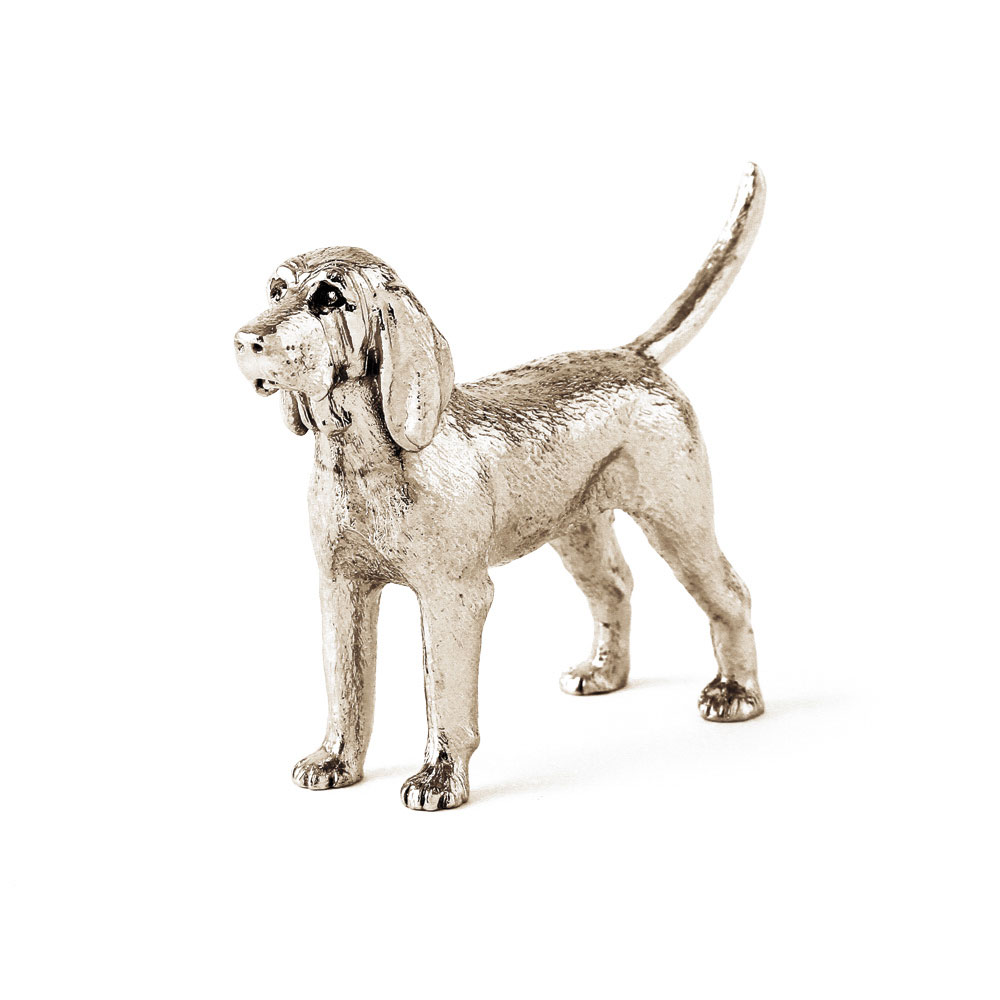 【※要 発送期間 約1〜3ヶ月】 ブラッドハウンド イギリス製 アート ドッグフィギュア コレクション 英国製 犬 グッズ