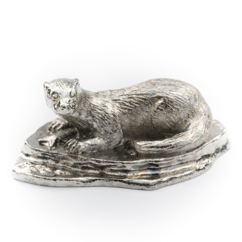 【※要 発送期間 約1〜3ヶ月】 カワウソ イギリス製 アニマル アート フィギュア コレクション 英国製 ..