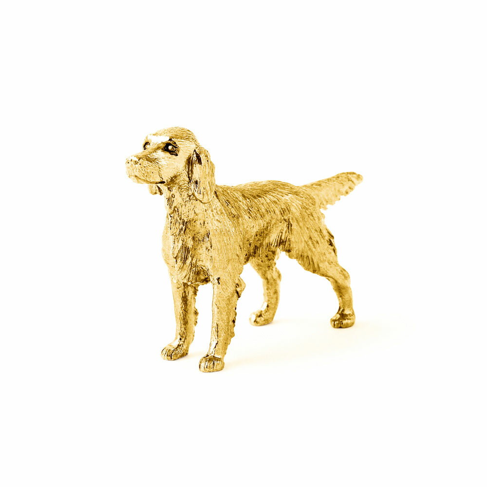 Rakuten - 【※要 発送期間 約1〜3ヶ月】 アイリッシュセッター 22ct ゴールドプレート イギリス製 アート ドッグ フィギュア コレクション 英国製 犬 グッズ