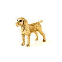 【※要 発送期間 約1〜3ヶ月】 ジャーマンワイヤーヘアードポインター 22ct ゴールドプレート イギリス製 アート ドッグ フィギュア コレクション 英国製 犬 グッズ