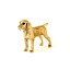 【※要 発送期間 約1〜3ヶ月】 ジャーマンワイヤーヘアードポインター 22ct ゴールドプレート イギリス製 アート ドッグ フィギュア コレクション 英国製 犬 グッズ