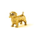 【※要 発送期間 約1〜3ヶ月】 ノーフォークテリア 22ct ゴールドプレート イギリス製 アート ドッグ フィギュア コレクション 英国製 犬 グッズ