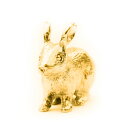 【※要 発送期間 約1~3ヶ月】 ウサギ(Sサイズ) 22ct ゴールドプレート イギリス製 アニマル アート フィギュア コレクション 英国製 犬 グッズ