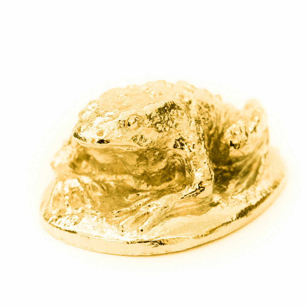 【※要 発送期間 約1〜3ヶ月】 トード（ガマガエル） 22ct ゴールドプレート イギリス製 アニマル アー..