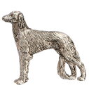 【※要 発送期間 約1~3ヶ月】 サルーキ イギリス製 アート ドッグ ブローチ コレクション 英国製 犬 グッズ