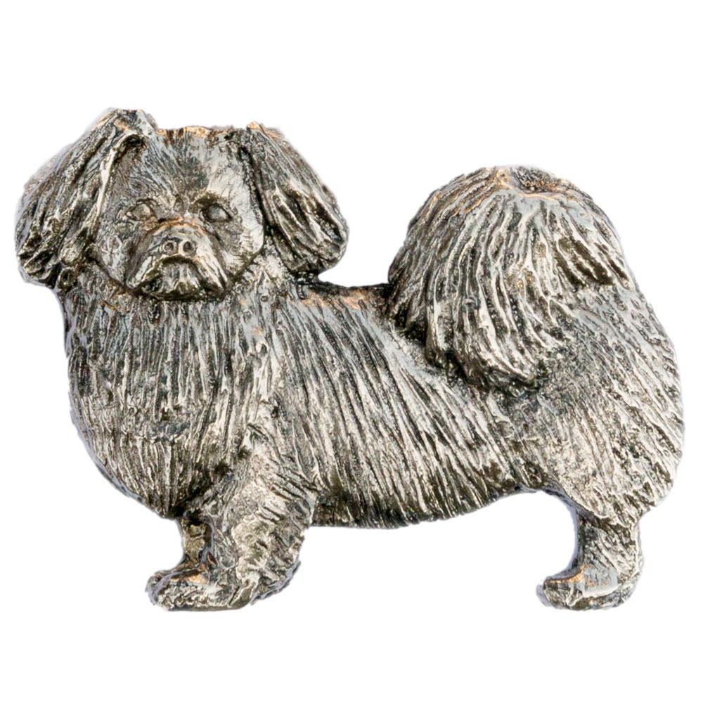 【※要 発送期間 約1〜3ヶ月】 チベタンスパニエル イギリス製 アート ドッグ ブローチ コレクション 英国製 犬 グッズ