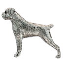 【※要 発送期間 約1~3ヶ月】 ボクサー イギリス製 アート ドッグ ブローチ コレクション 英国製 犬 グッズ
