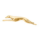 【※要 発送期間 約1~3ヶ月】 グレーハウンド(走り姿) イギリス製 22ct ゴールドプレート アート ドッグ ブローチ コレクション 英国製 犬 グッズ