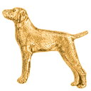 【※要 発送期間 約1〜3ヶ月】 ビズラ イギリス製 22ct ゴールドプレート アート ドッグ ブローチ コレクション 英国製 犬 グッズ