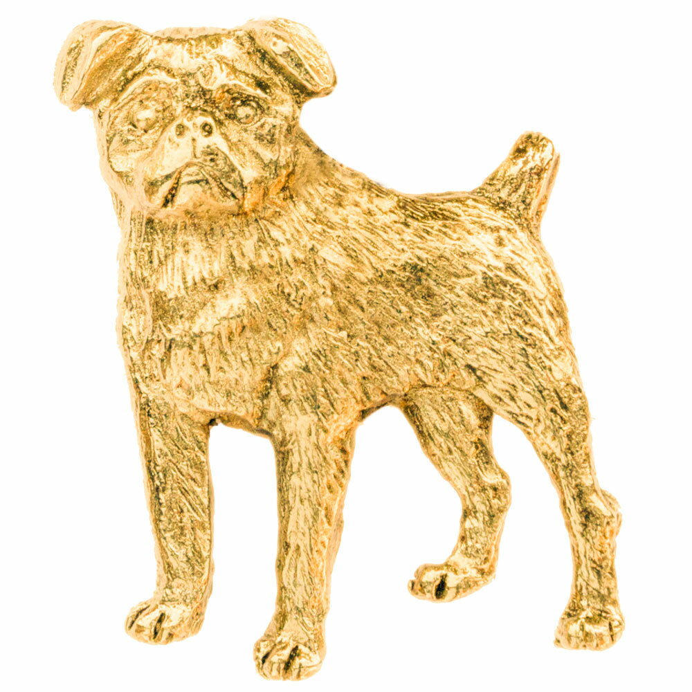 【※要 発送期間 約1〜3ヶ月】 ブリュッセルグリフォン（スムースコート） イギリス製 22ct ゴールドプ..