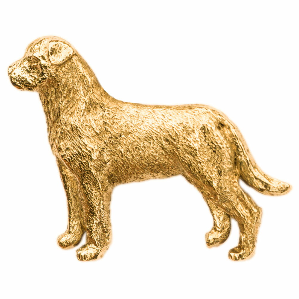 【※要 発送期間 約1〜3ヶ月】 ロットワイラー（未断尾） イギリス製 22ct ゴールドプレート アート ド..