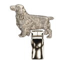 【※要 発送期間 約1〜3ヶ月】 フィールドスパニエル イギリス製 アート ドッグ ショー リング クリップ コレクション 英国製 犬 グッズ