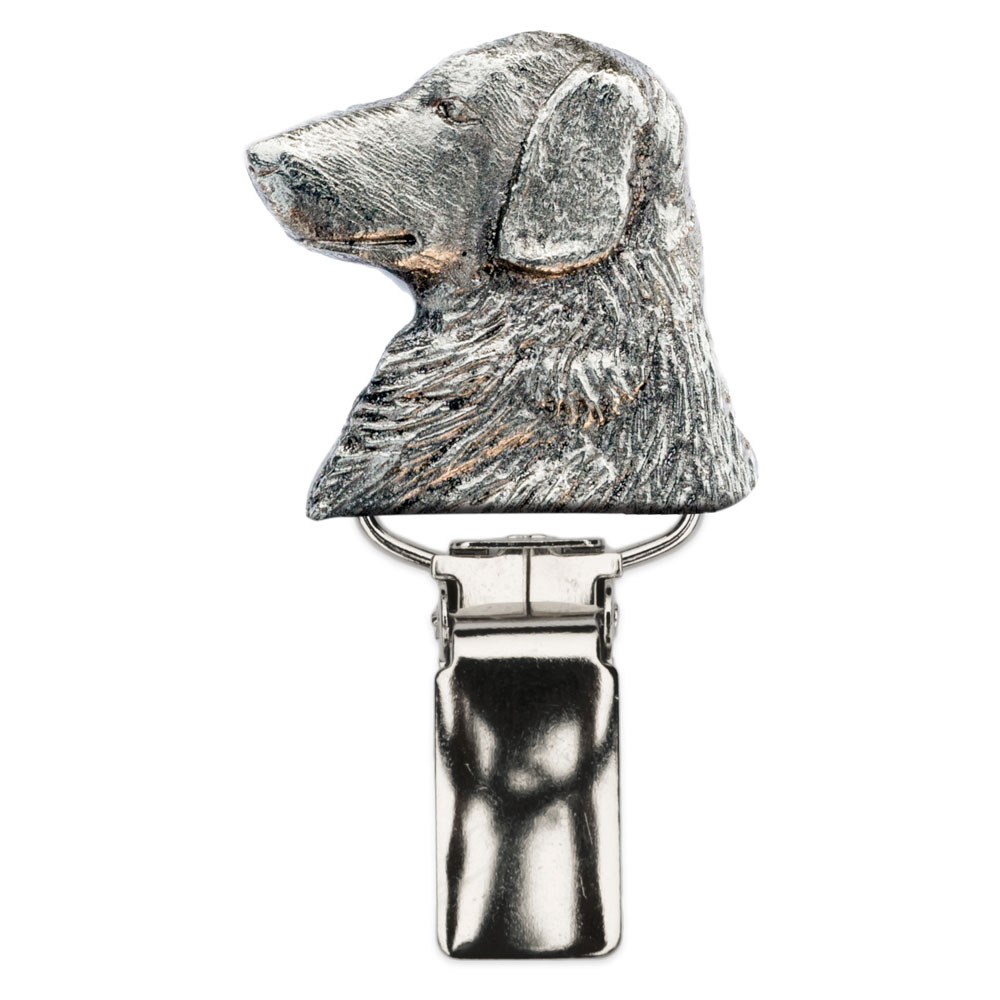 【※要 発送期間 約1〜3ヶ月】 フラットコーテッドレトリバー（ヘッド） イギリス製 アート ドッグ ショ..